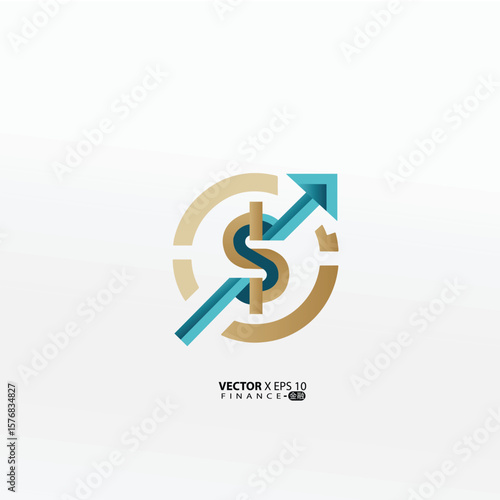 Free Download minimalist finance logo features a clean, modern design symbolizing growth, trust, and professionalism.  - GFXLoad