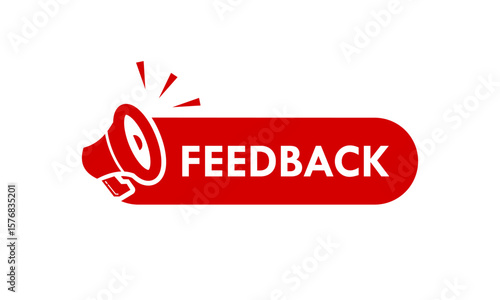 Feedback design logo template illustration