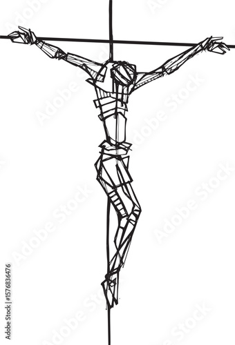 Crucifixion of Christ illustration