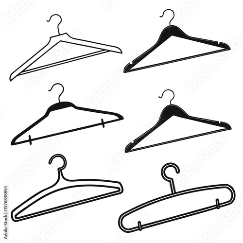 Black and white clothing hangers garment hangers black hangers