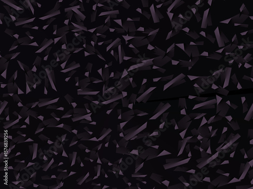 Background with abstract forged carbon fiber vector pattern with randomly arranged dark purple and black fragments, creating a modern and futuristic texture.