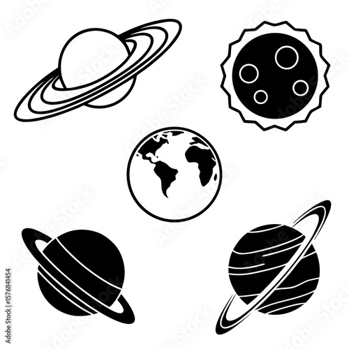 Celestial bodies planetary spheres cosmic orbits space planets