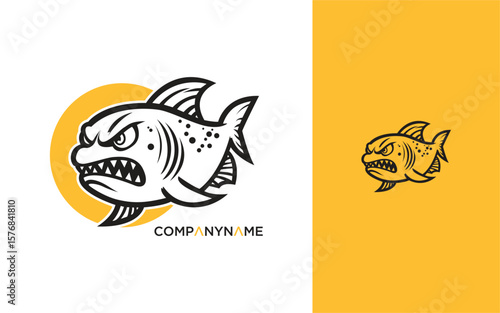FIsh mascot vector