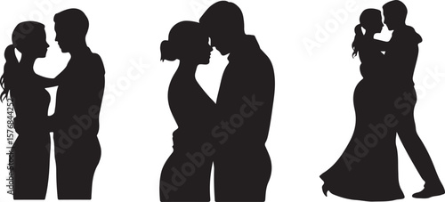 Romantic Couple Silhouette Bundle for Love Designs
Valentine’s Day Couple SVG – Love Silhouette Set
Lovers in Silhouette – Hug & Kiss Pose Collection