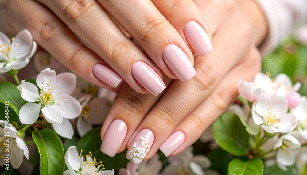 Fototapeta premium pink manicure