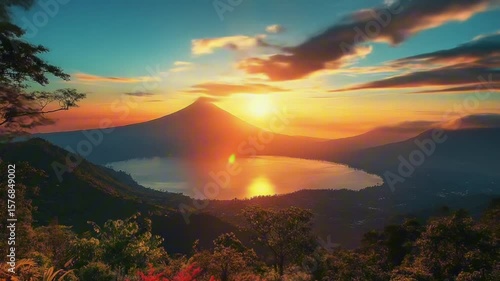 sunset in the mountains videos