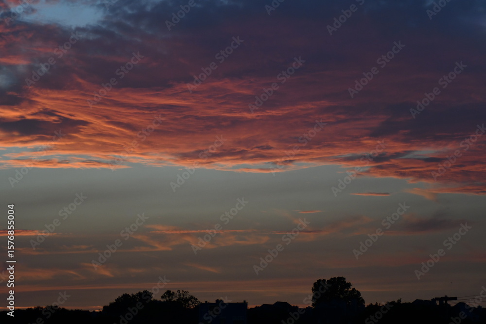 Fototapeta premium sunset in the clouds