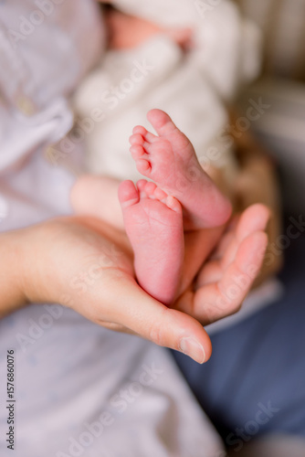 Newborn babies feet