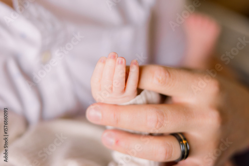hand of a newborn baby
