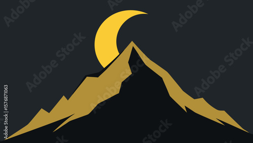 A silhouette vector illustration of an eagle flying towards the moon, a striking design merging nature's art with a woman's graceful form