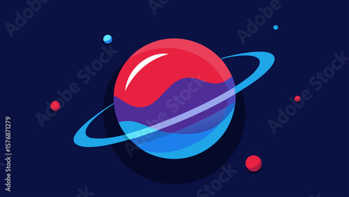 A whimsical illustration shows a UFO hovering over a calm sea, reflecting the starry night sky and distant planets