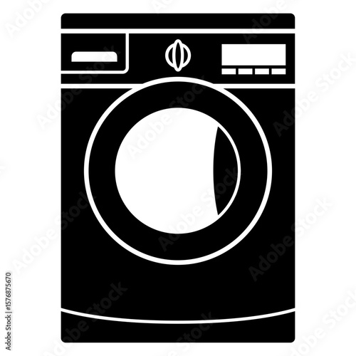 washing machine icon black