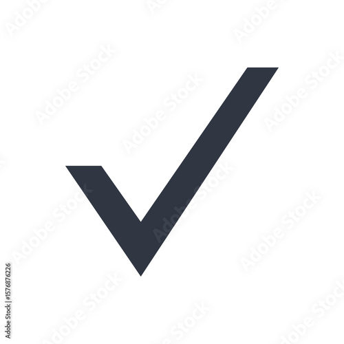 Checkmark symbol for approval, success, and validation