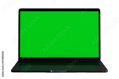Wallpaper Mural laptop with geen screen  isolated on transparent background  Torontodigital.ca