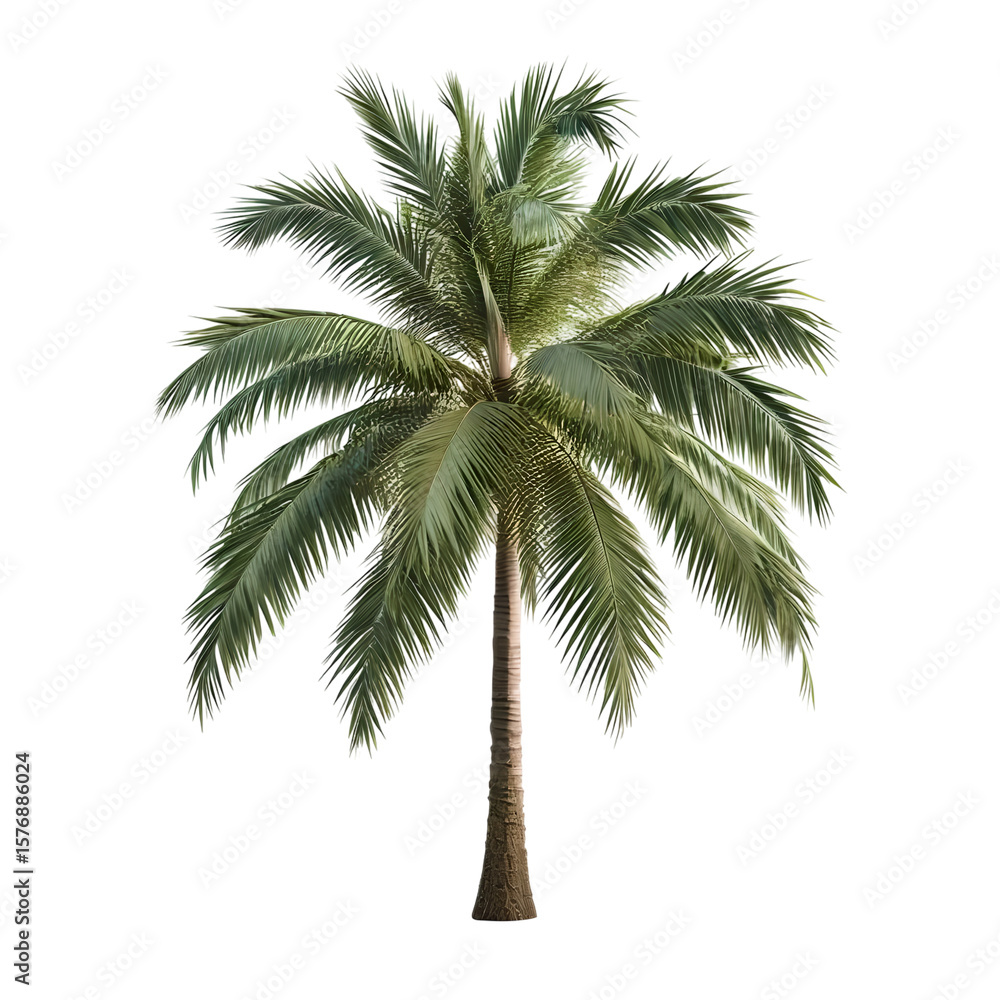 Coconut palm tree isolated on white transparent background. Coconut palm tree isolated on white transparent background.