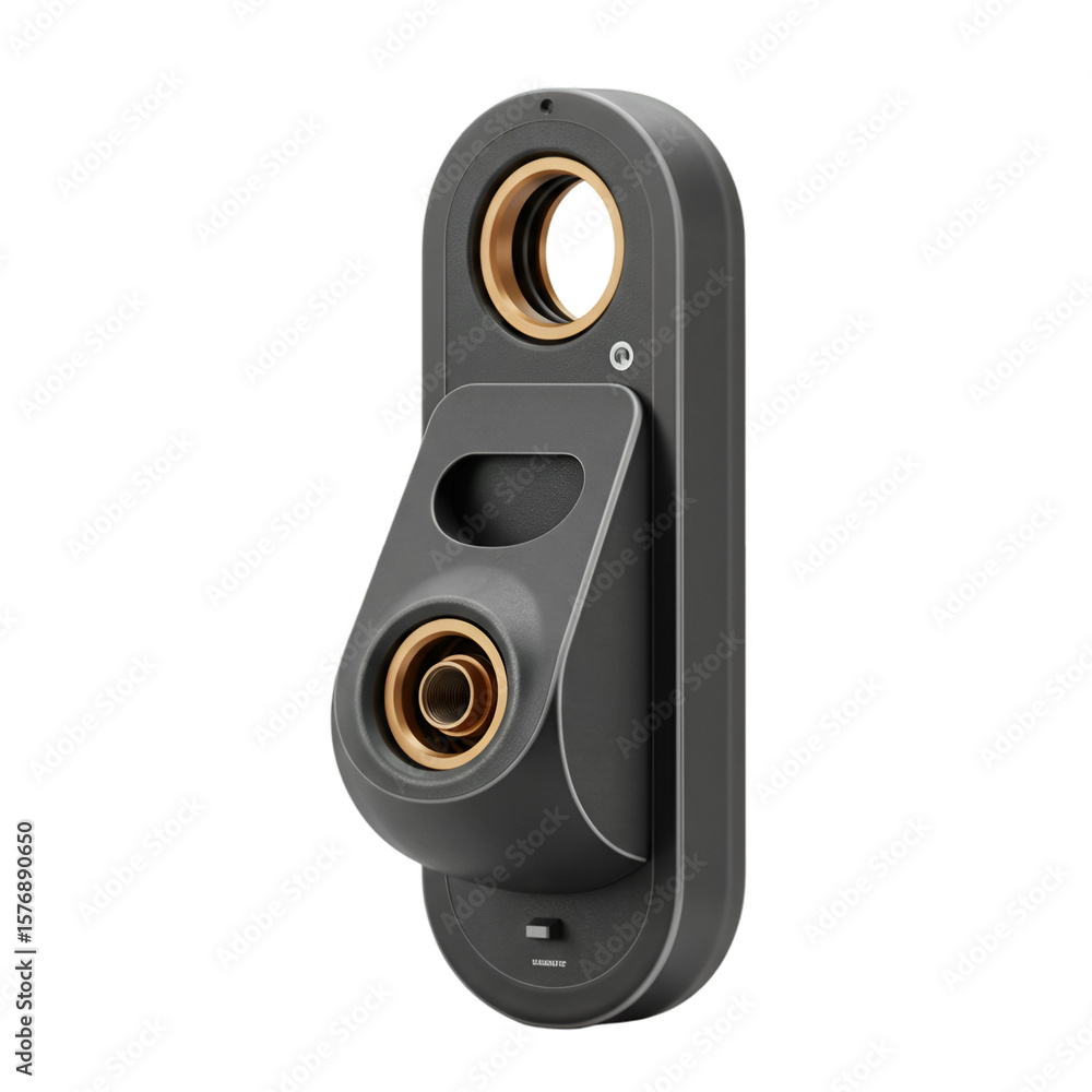 Fototapeta premium 3d Object Black And White Technical Futuristic Machine Isolated Design