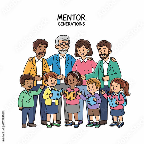 Mentorship Generations Group People Learning Together