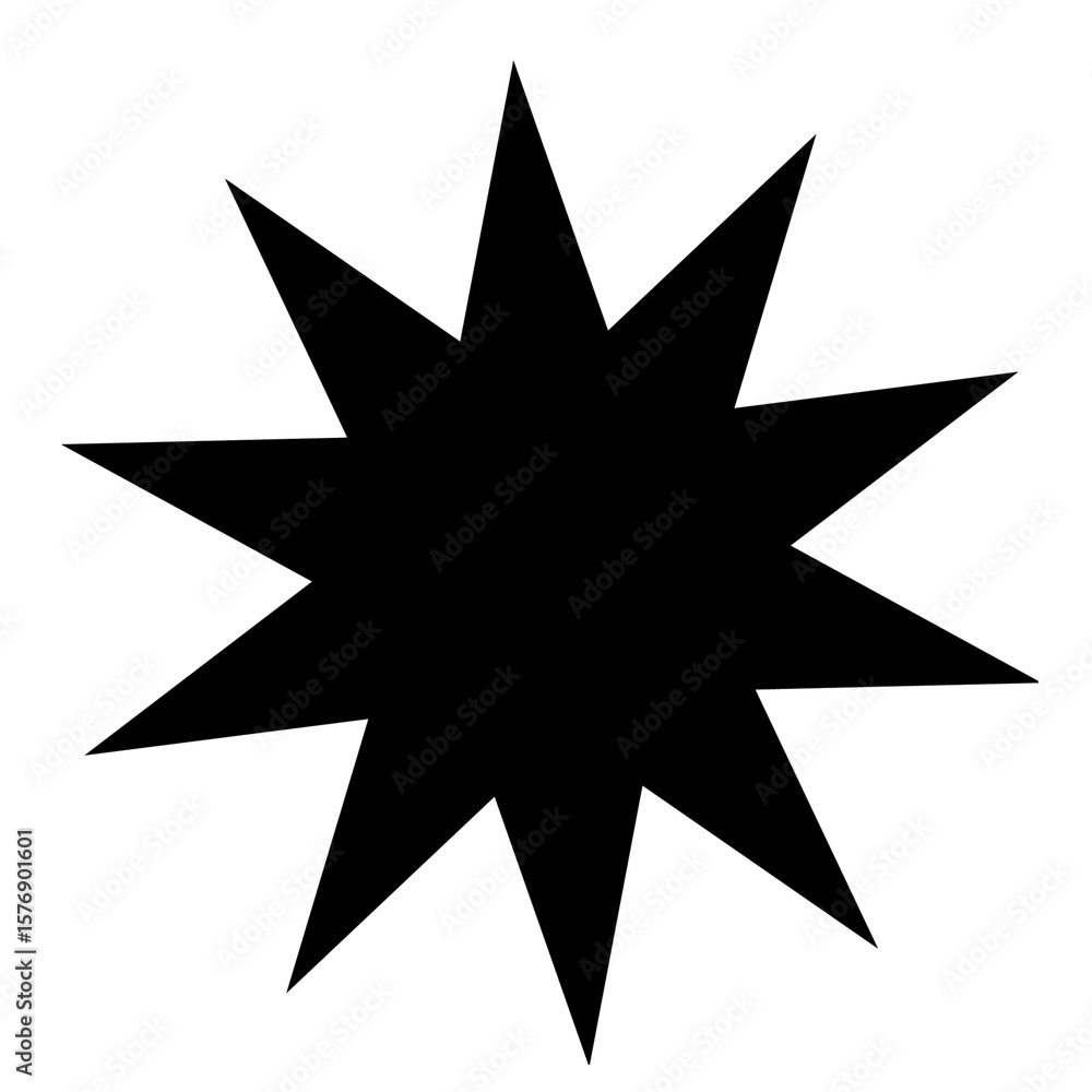 Obraz premium Contorno de estallido vectorial de cómic como burbuja de diálogo o elemento de diseño