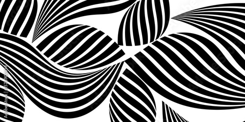 Abstract Perspective 3d, geometric line with 3d dimensional effect