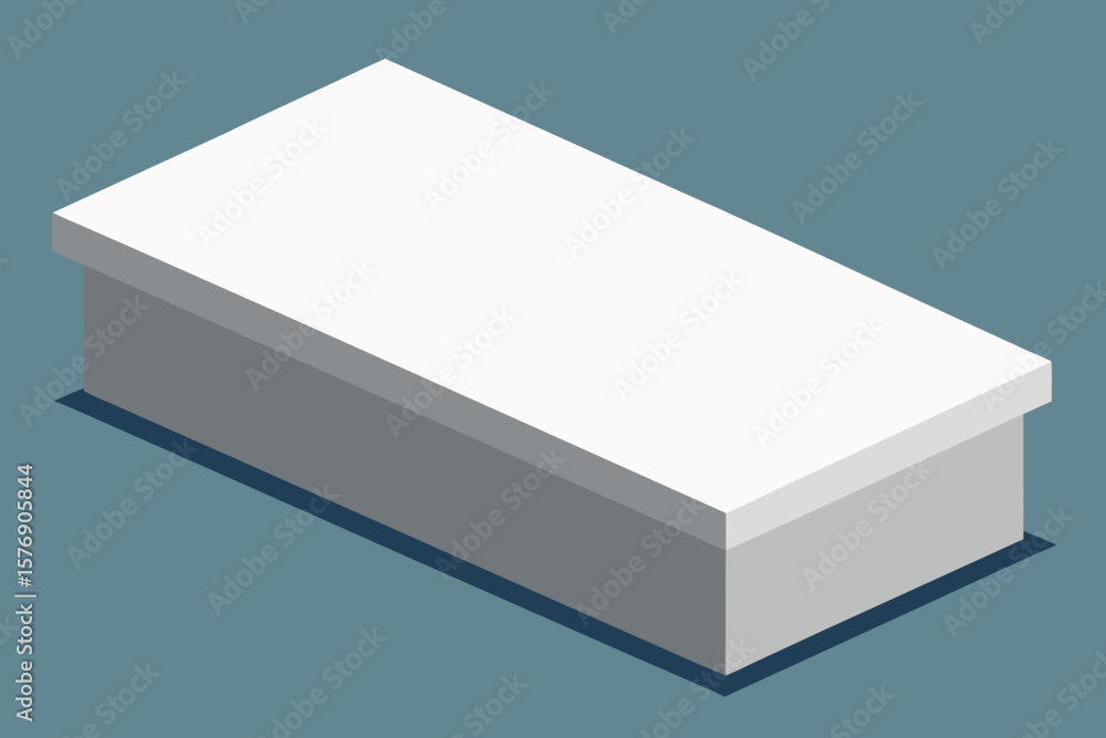 Naklejka premium white box on white background