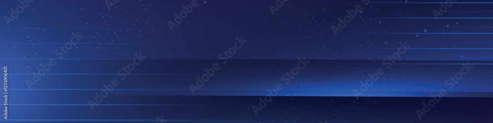 Fototapeta premium abstract blue horizontal corporate linkedin banner design with empty space for text