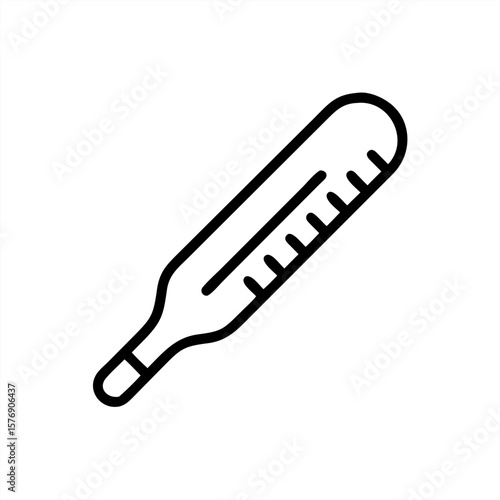 Thermometer on transparent background for web and graphic design
