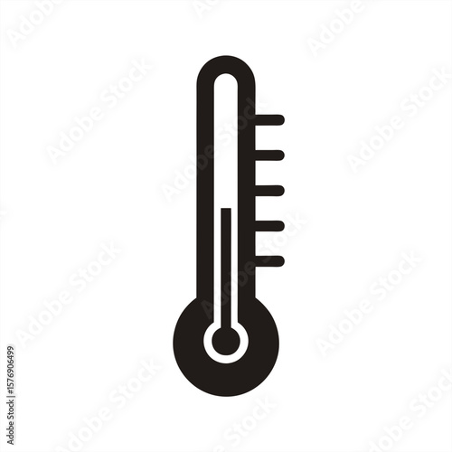 Thermometer on transparent background for web and graphic design