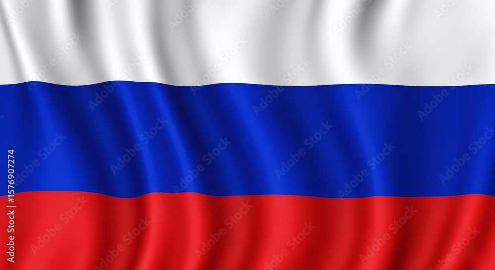 Russian flag covering entire image with subtle smooth waving texture and full canvas display Russian flag covering entire image with subtle smooth waving texture and full canvas display