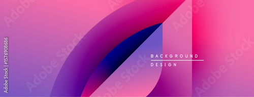 Abstract gradient background. Pink, purple, blue hues blend smoothly. Minimalist text reads background design. Modern visual element.