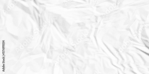 Crumpled paper Blank white crumpled and creased paper poster.	