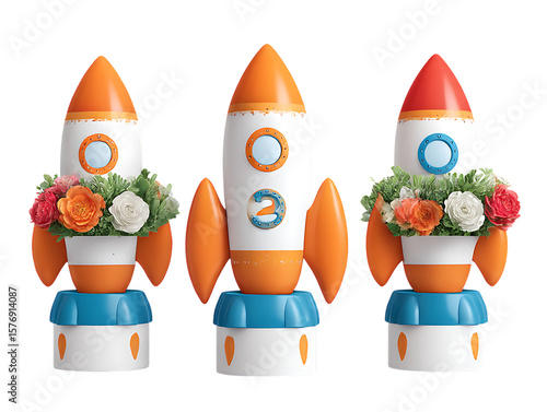 Rocket Centerpieces