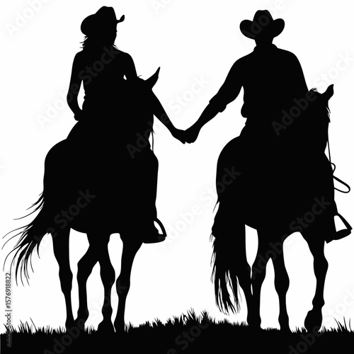 A Poetic Depiction of Love, Trust, and Shared Journey Beneath the Wide-Open Skies of the Wild Frontier