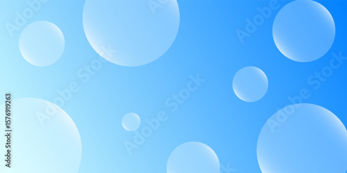 A soft blue gradient vector background featuring translucent glowing bubbles of various sizes. Ideal for clean, modern, and refreshing designs.