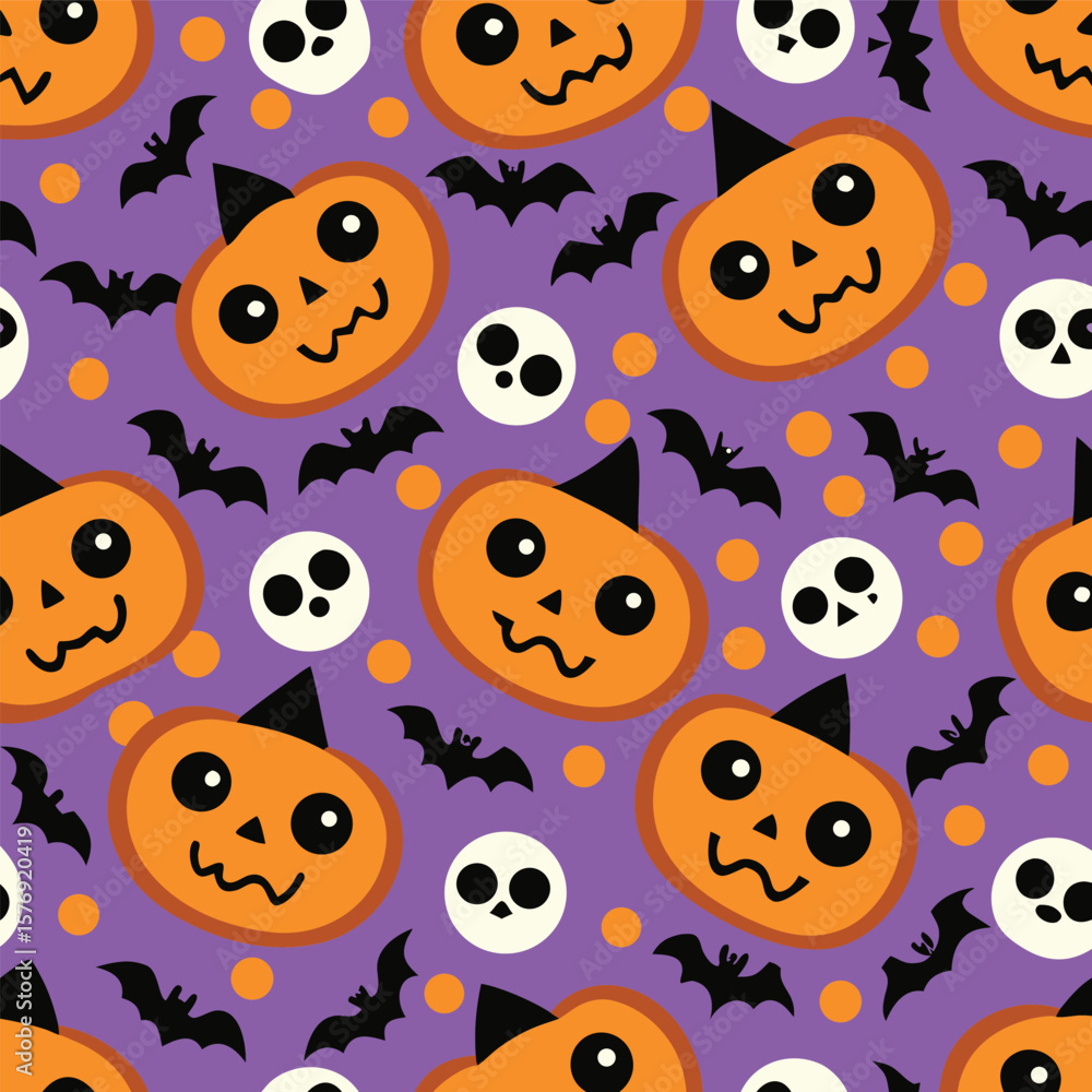 Halloween Seamless Pattern | Spooky and Creepy Design Halloween Seamless Pattern | Spooky and Creepy Design