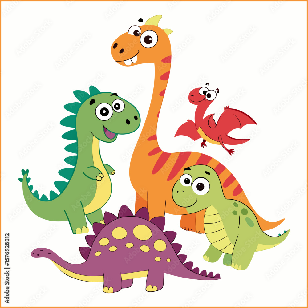 Fototapeta premium Friendly green cartoon alligator waving happily in playful pose with cheerful facial expression