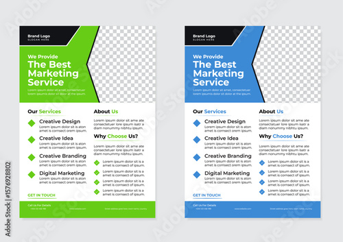 corporate business  flyer layout 