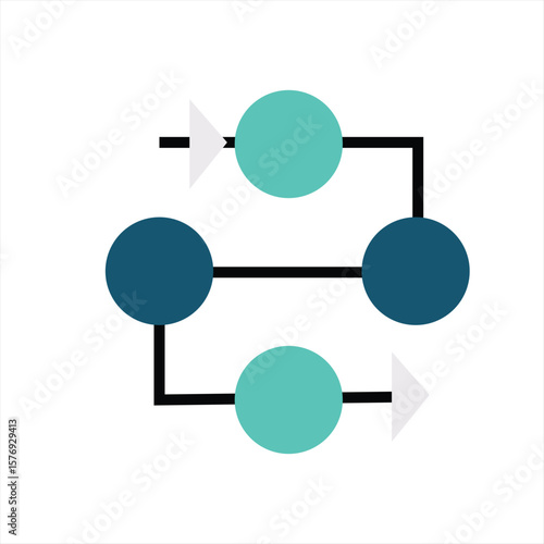 Vektor icon network ways