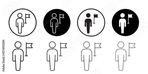 Ambassador icon simple outline vector sign