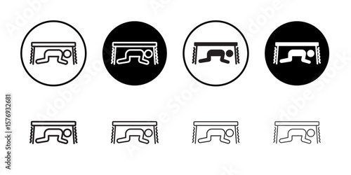 Earthquake safety place icon simple outline vector sign