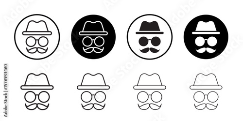 Gentleman icon simple outline vector sign