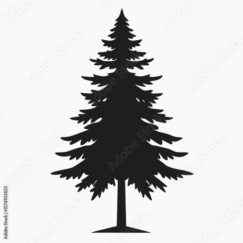 christmas tree isolated on white background