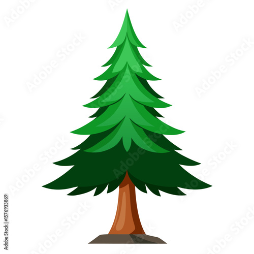 christmas tree vector illustration