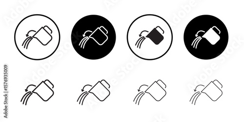 Pouring icon simple outline vector sign