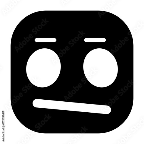 Expressionless Face Vector Icon
