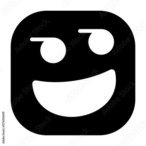 Smirking Face Vector Icon