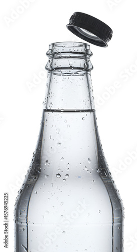 Wallpaper Mural Transparent Bottle of Water with Black Cap in a Clean Studio Shot Torontodigital.ca