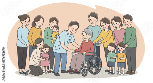 Family caregiving senior support and assistance love