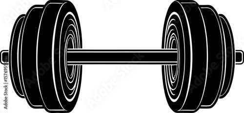 dumbbell isolated on white