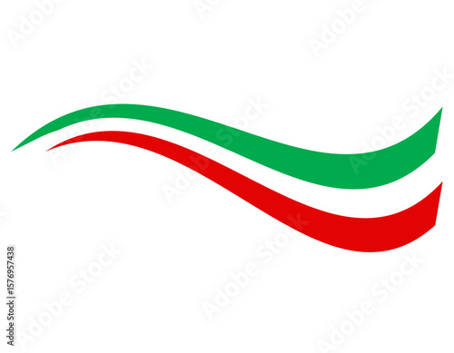 italy ribbon flag vector design