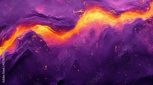 Abstract design with vibrant colors and textured patterns.